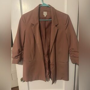 Mauve 3/4 sleeve blazer